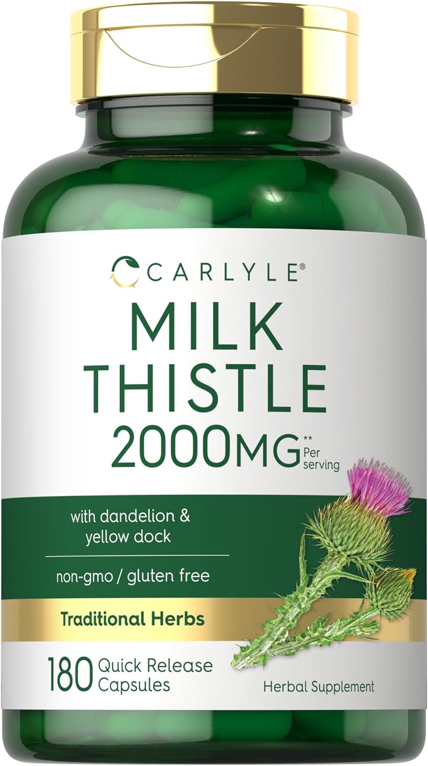 Carlyle Milk Thistle 2000mg  180 Capsules