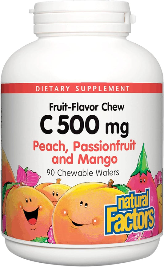 Natural Factors, Kids Chewable Vitamin C 500 mg 90 count