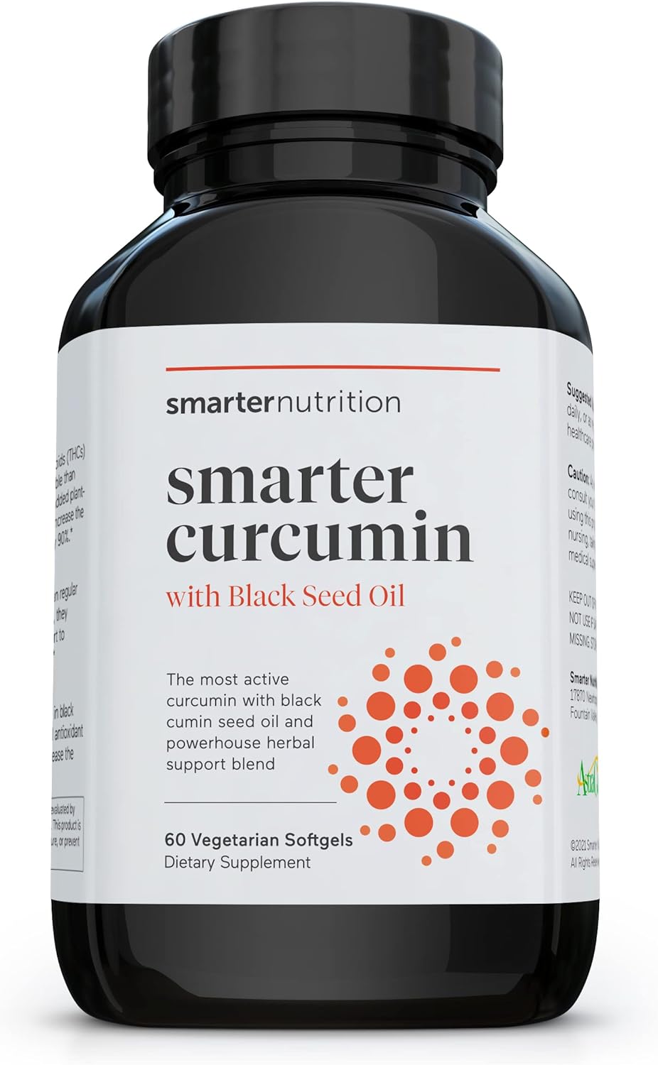 Smarter Nutrition Curcumin Softgels - Potent & Bioavailable 60 Count