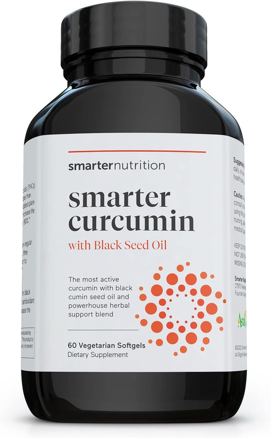 Smarter Nutrition Curcumin Softgels - Potent & Bioavailable 60 Count