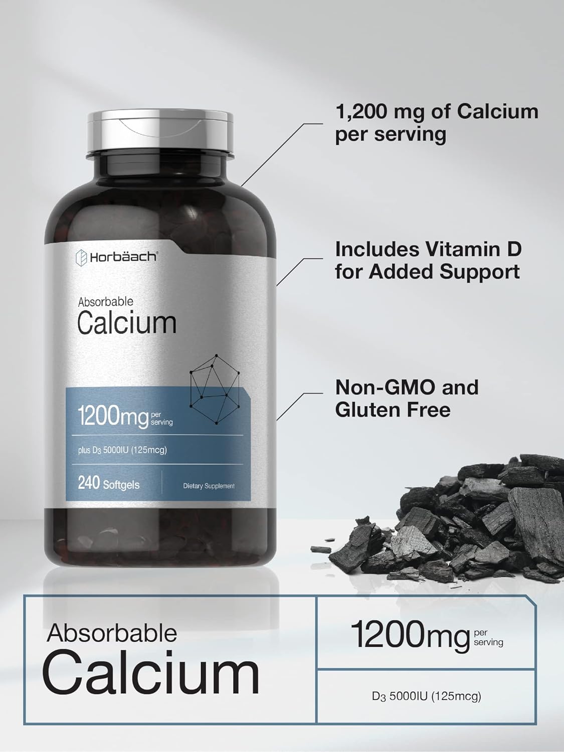 Calcium  with Vitamin D3 240 Softgels