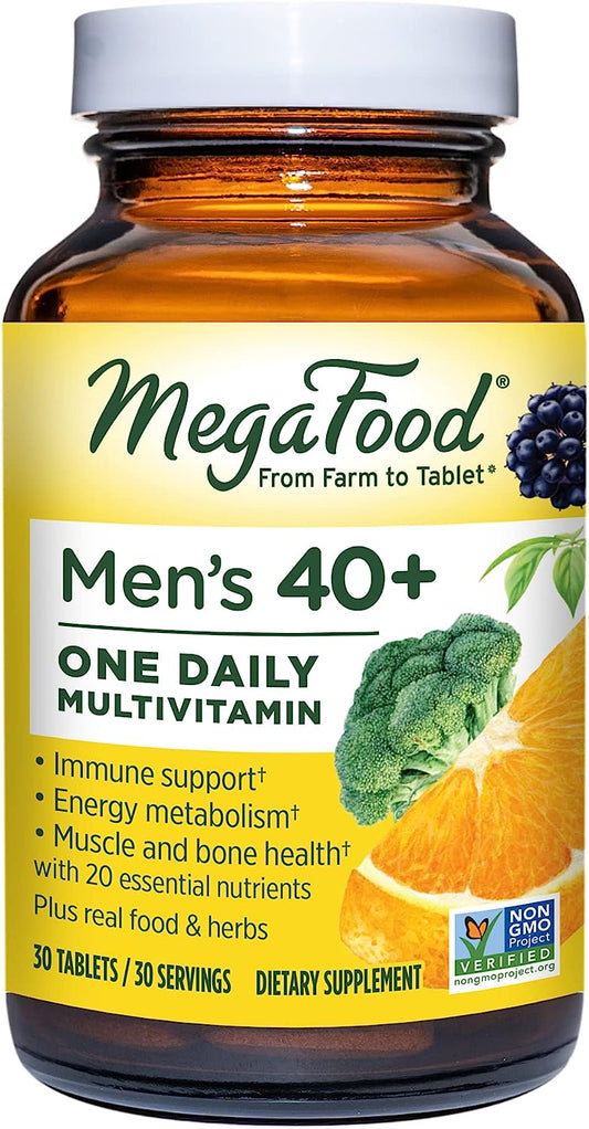 MegaFood Men's 40+ One Daily Multivitamin 30 Tabs