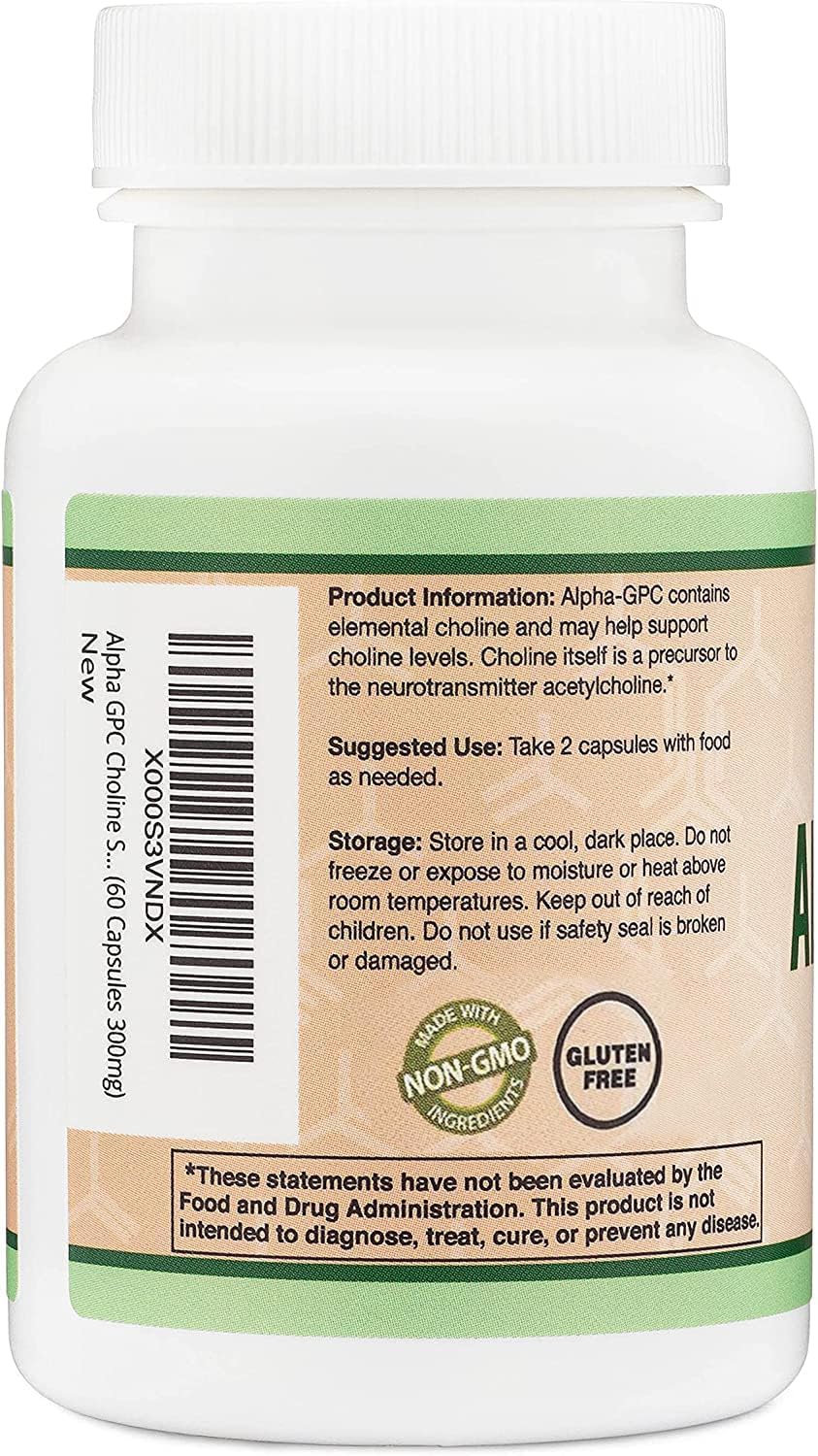 Alpha GPC Choline 600mg Capsules