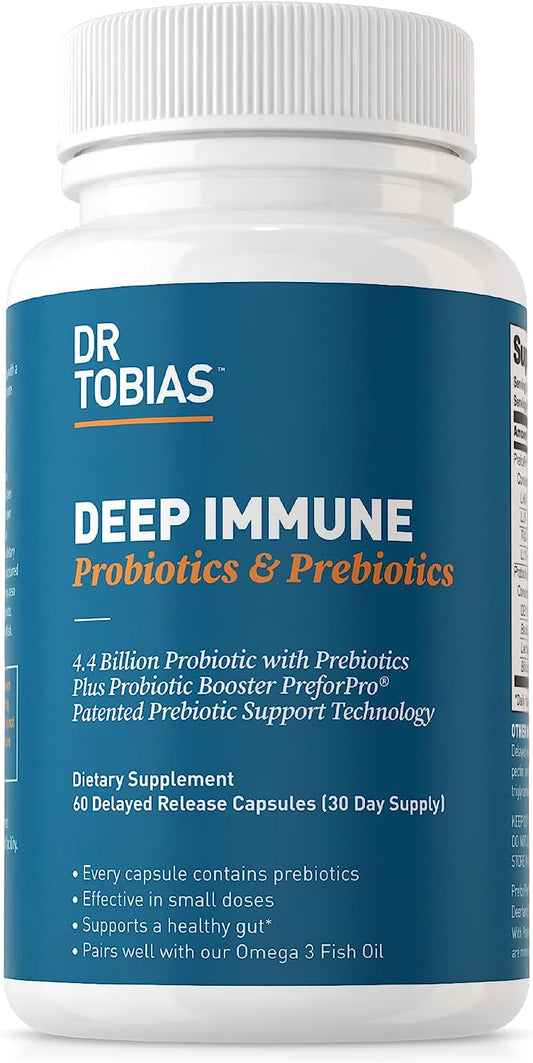 Dr. Tobias Deep Immune Probiotics & Prebiotics 60 Capsules