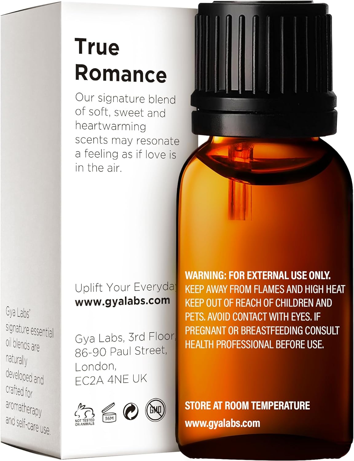 Gya Labs True Romance Essential Oil Blend - Sweet & Floral Scent