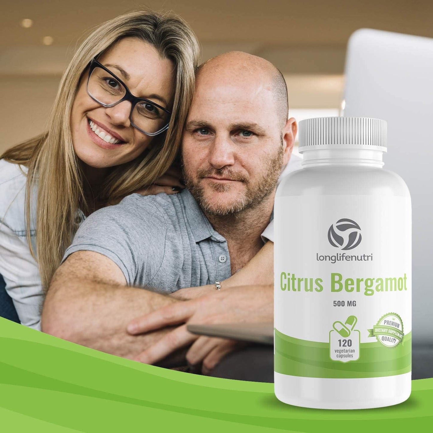 LongLifeNutri Citrus Bergamot Extract  120 Capsules