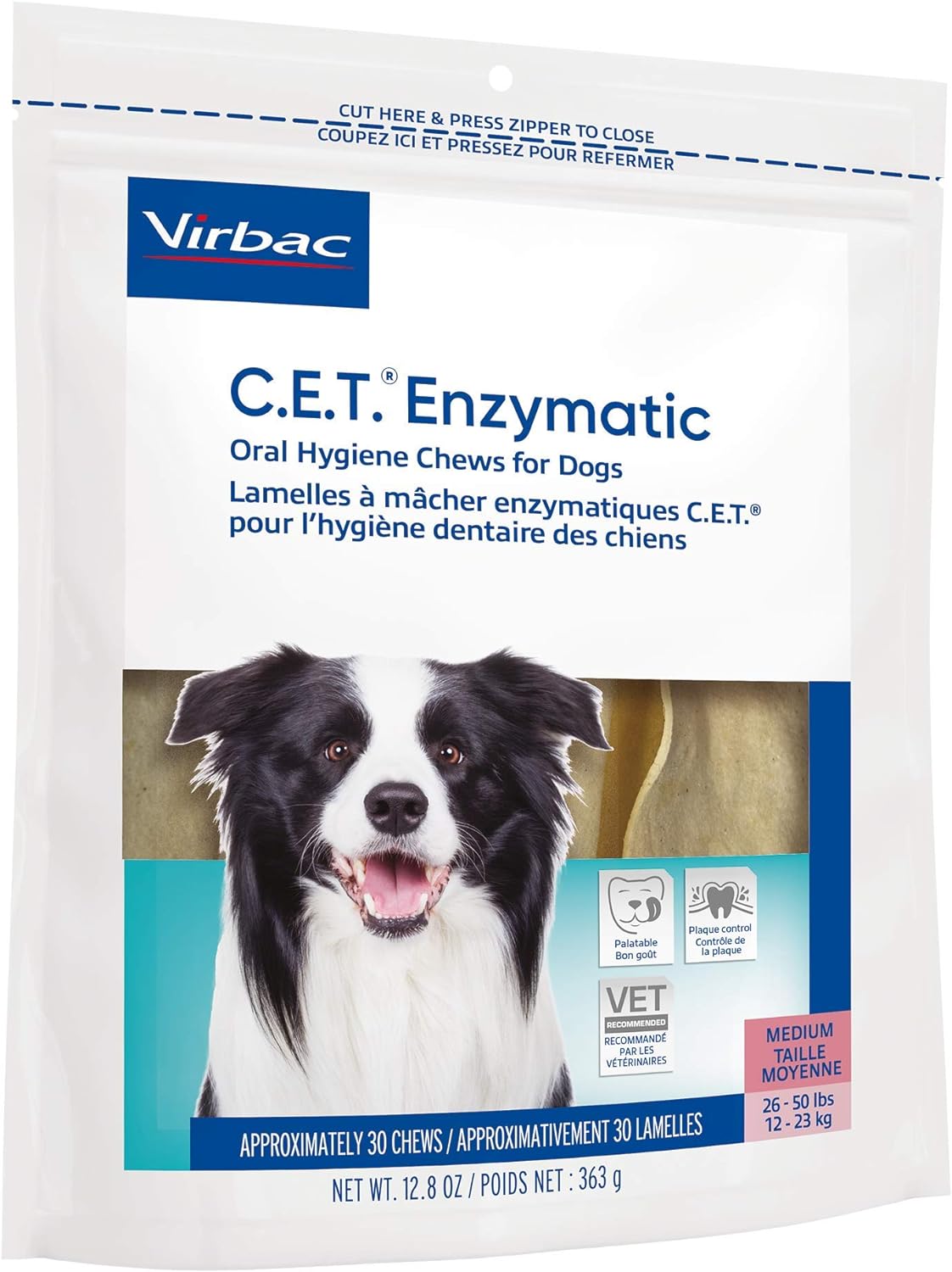 Virbac CET Enzymatic Oral Hygiene Chews for Dogs