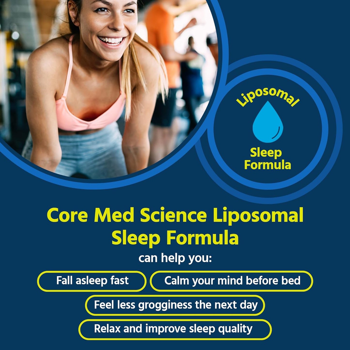 Liposomal Oral Sleep Spray Formula by Core Med Science ,1 Fl Oz