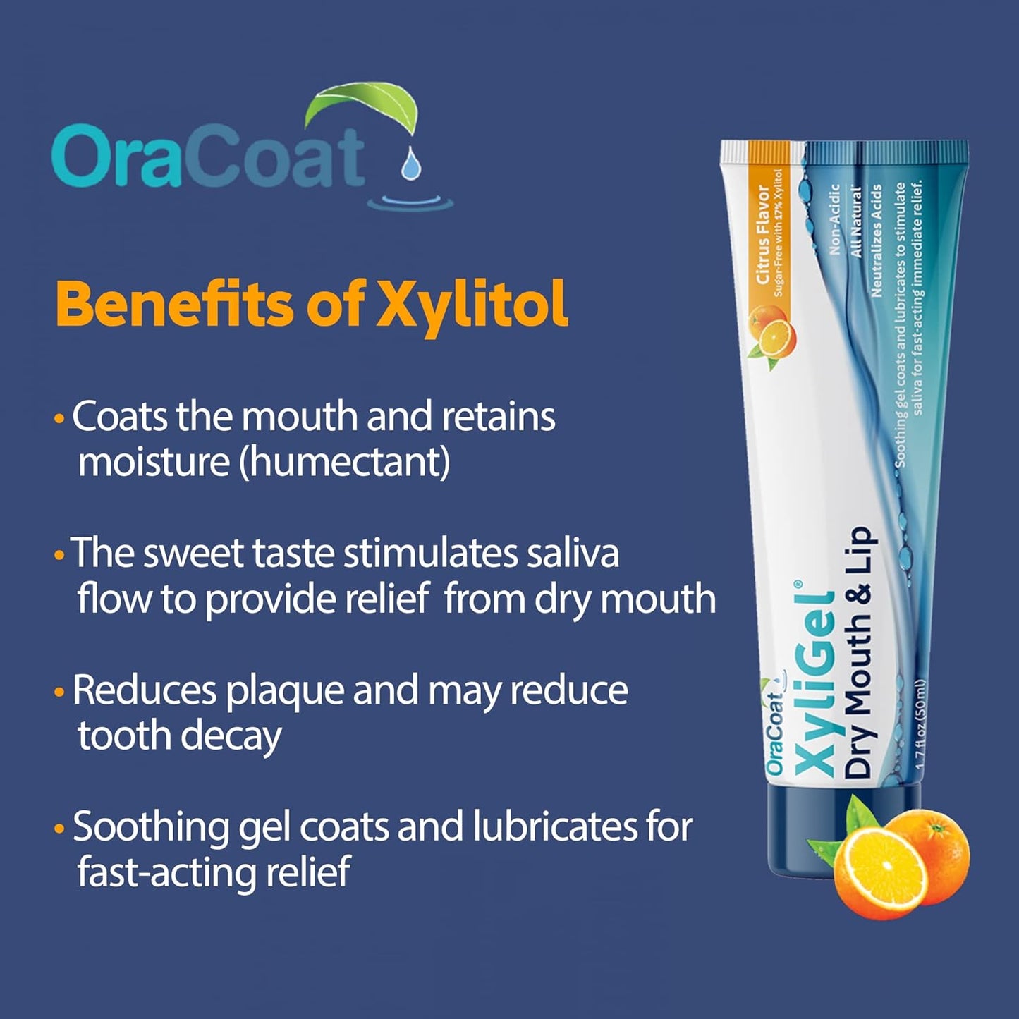 OraCoat XyliGel 1 Pack Soothing Dry Mouth Moisturizing Relief Gel