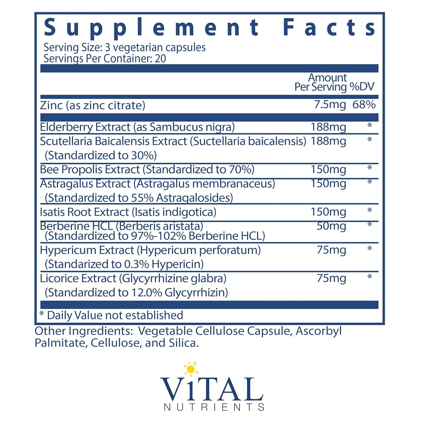 Vital Nutrients ViraCon 60 Capsules