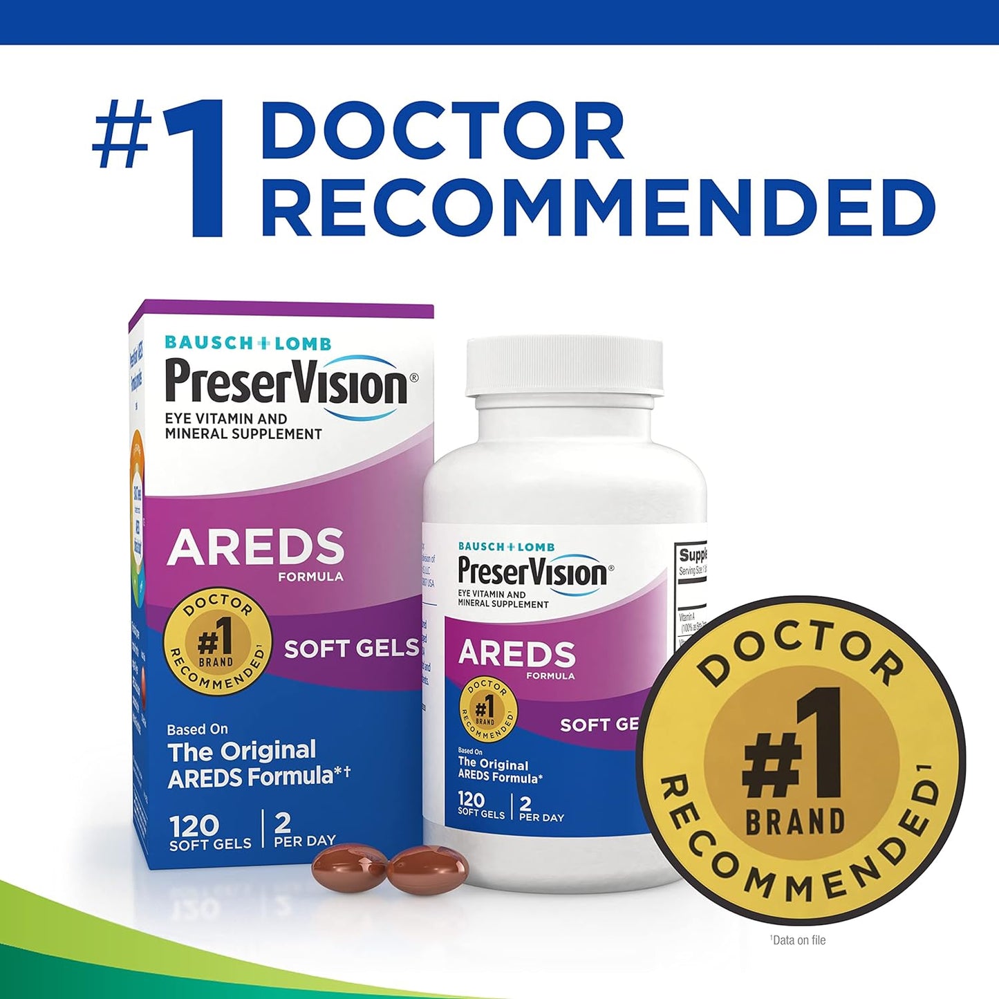 PreserVision Eye Vitamin & Mineral Supplement 120 Count