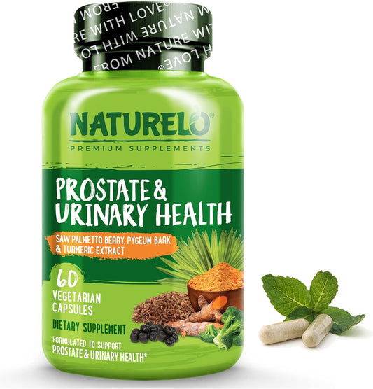 NATURELO Prostate & Urinary Health, Comprehensive Formula with Saw Palmetto 60 capsules