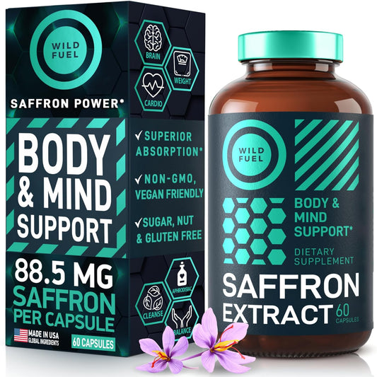 Saffron Extract Supplement - Mood Support 60 capsules