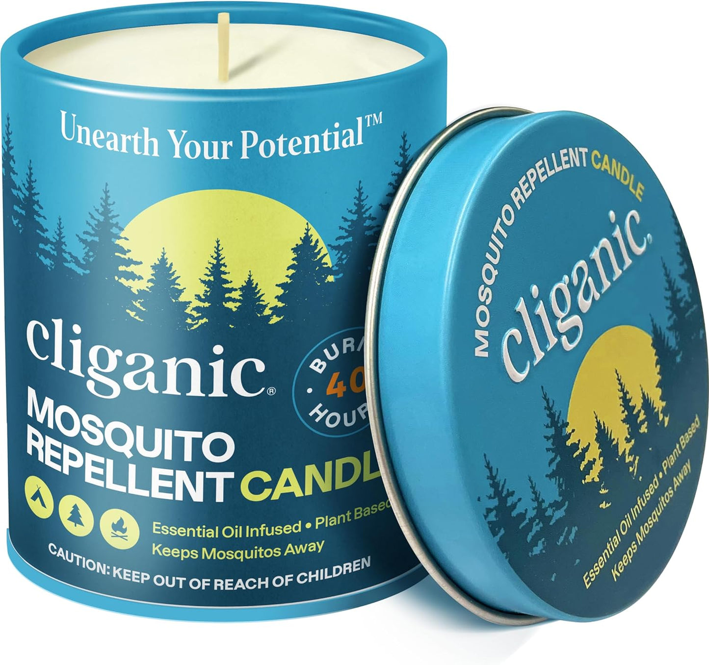 Cliganic Mosquito Repellent Candle (9oz)