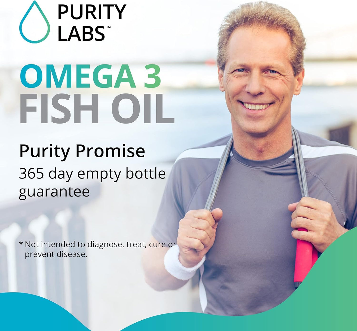 Purity Labs Omega 3 Fish Oil 3000mg - 180 Softgels