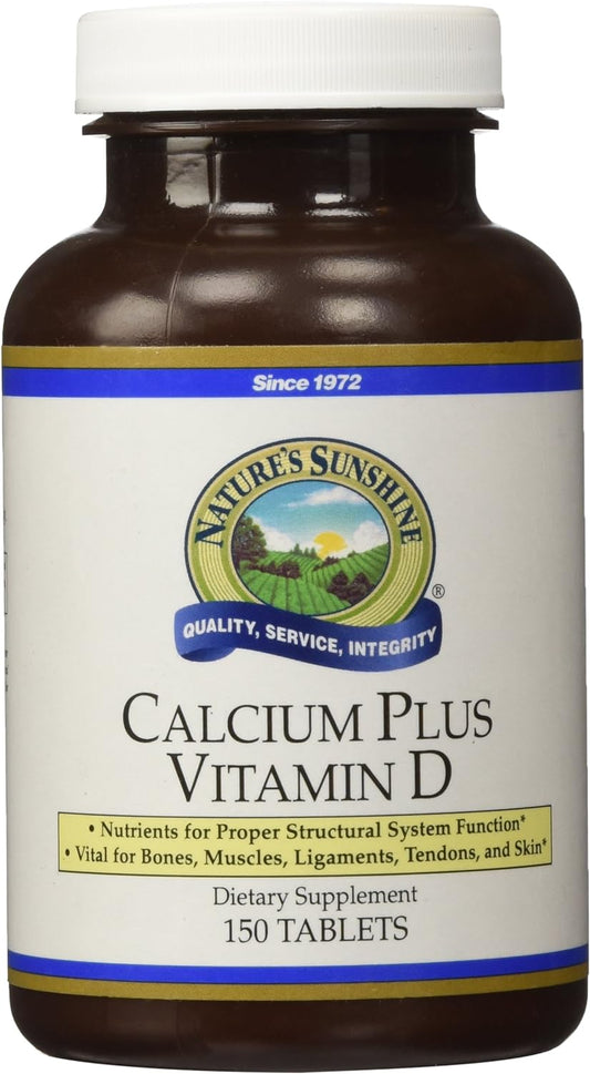 Nature's Sunshine Calcium Plus Vitamin D, 150 Tablets