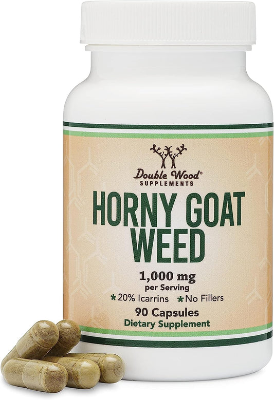 Horny Goat Weed for Men and Women - No Fillers 90 Capsules