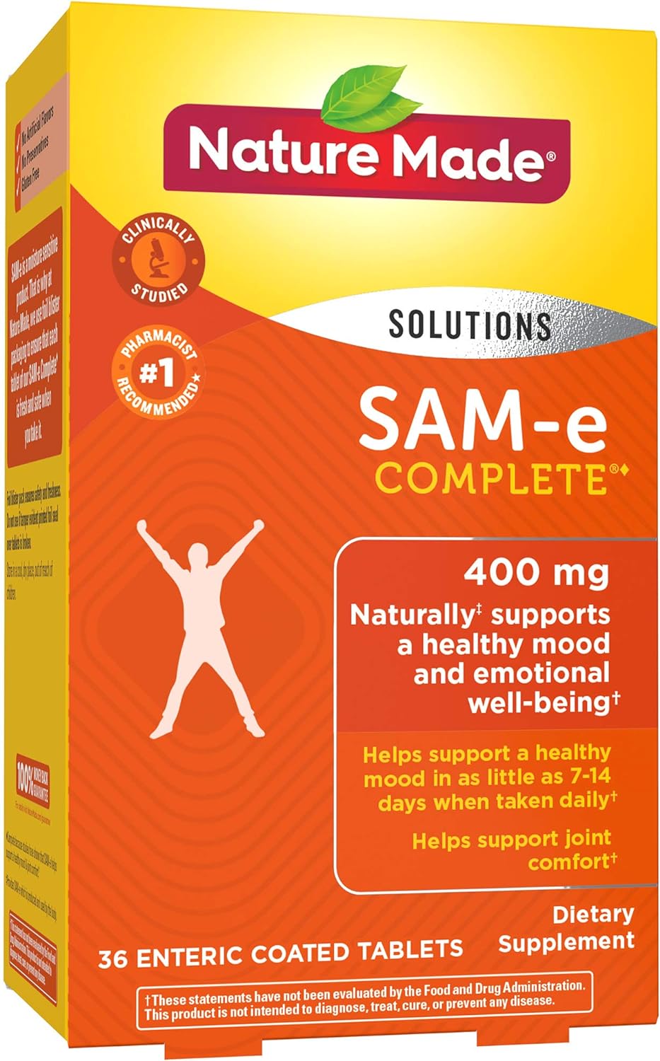 Nature Made SAM-e Complete 400 mg,36 Tablets