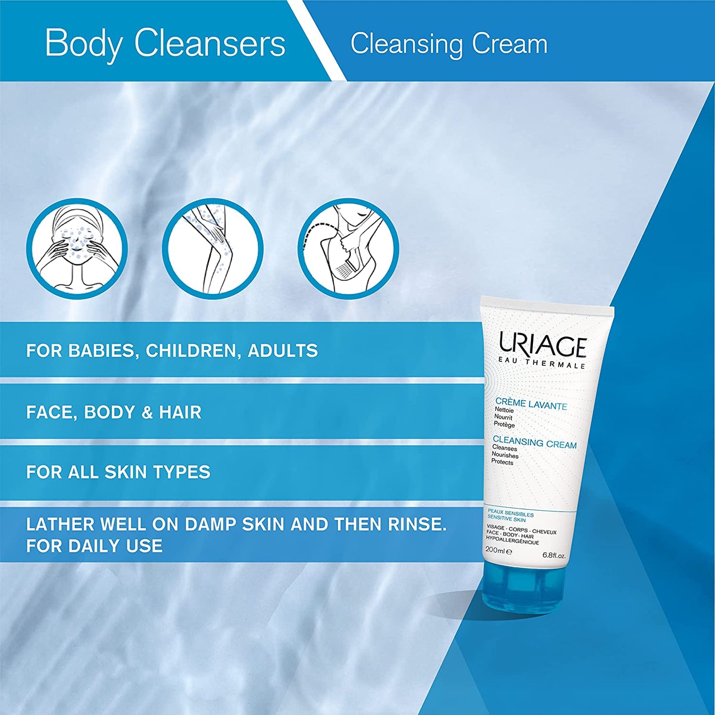 Uriage Cleansing Cream For Sensitive Skin 200Ml