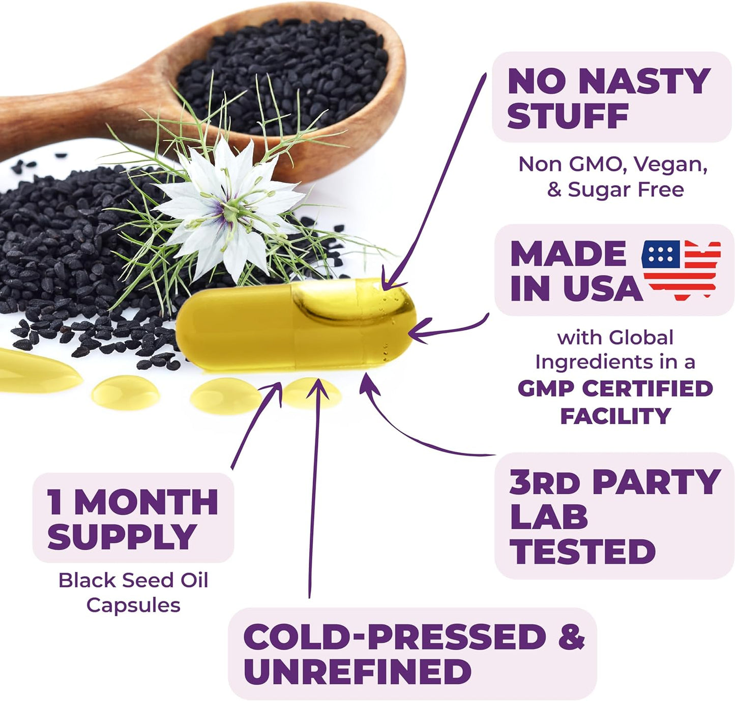 Black Seed Oil  90 Capsules