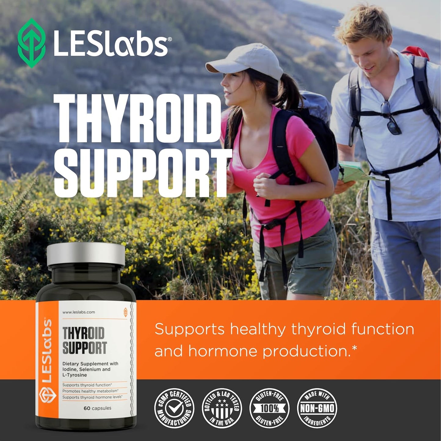 LES Labs Thyroid Support – Metabolic Health, 60 Capsules