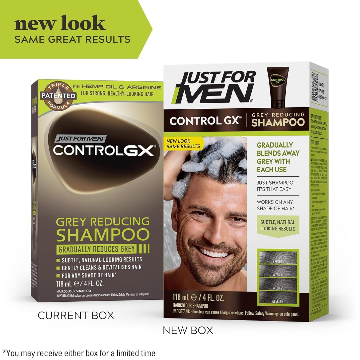 Just For Men Control GX Grey Reducing Shampoo, Gradual Hair Color