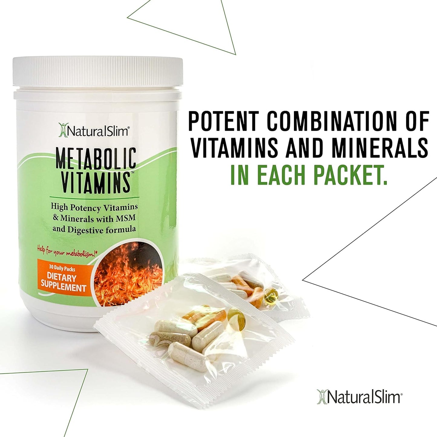 NaturalSlim Metabolic Vitamins - Combination of High Potency