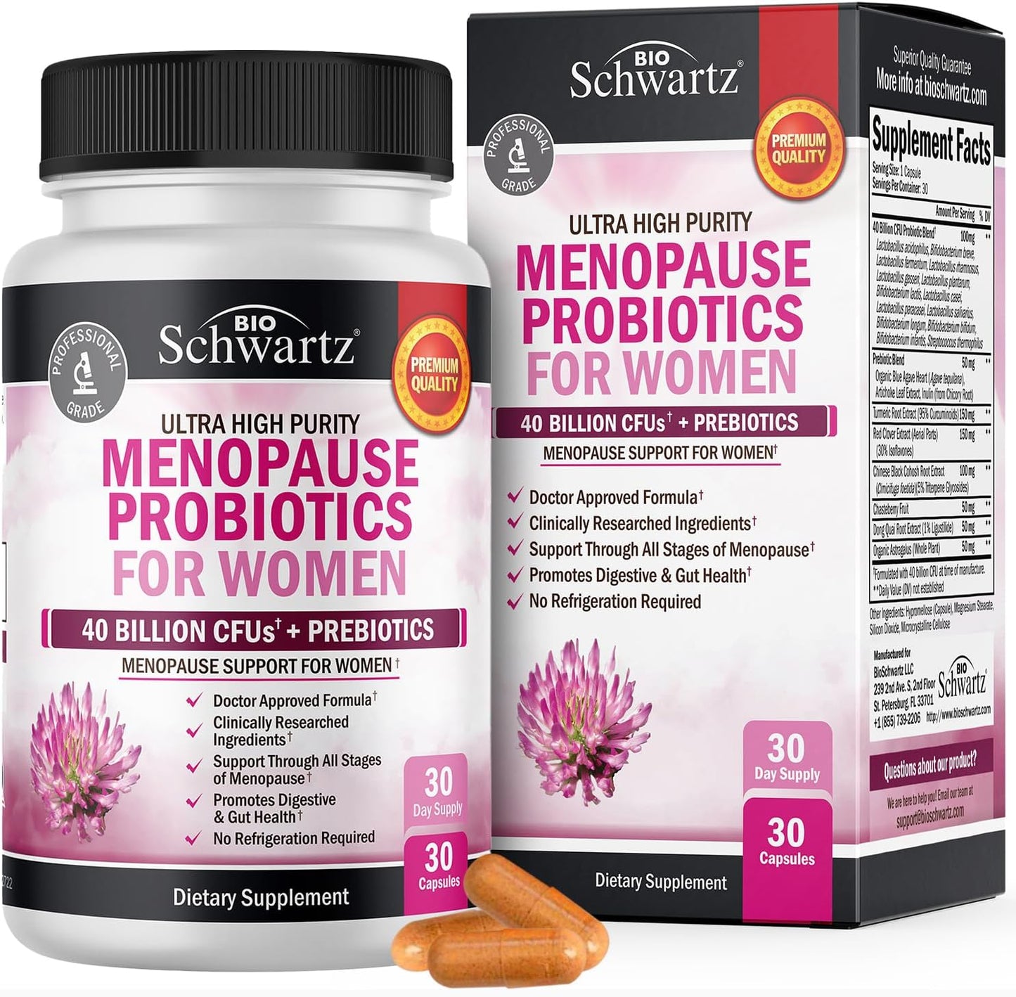 Menopause Support Probiotics for Women 30 servings