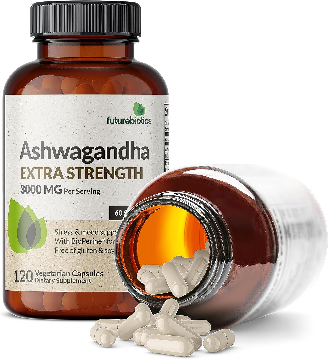 Futurebiotics Ashwagandha Capsules Extra Strength 120 Capsules