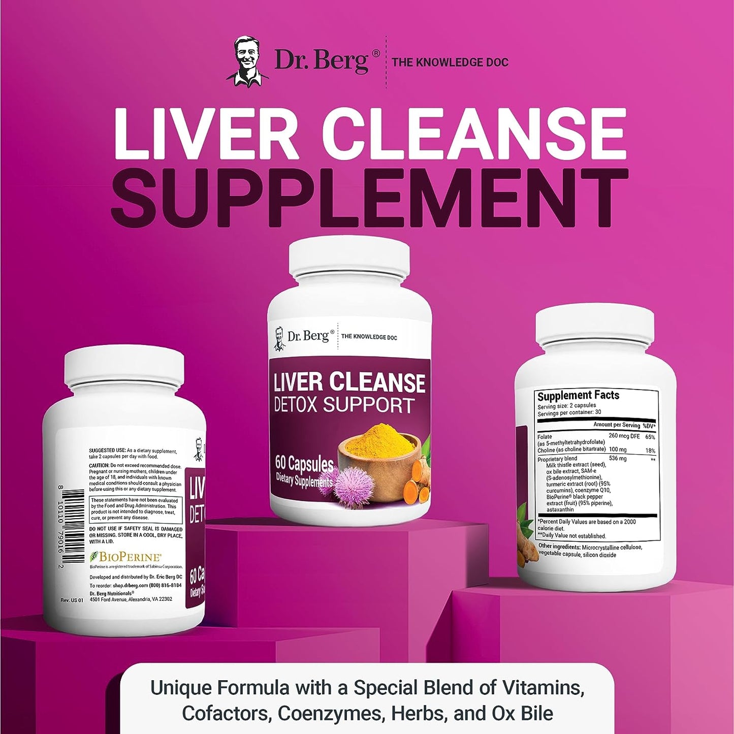 Dr. Berg Liver Cleanse Detox Capsules 60 count