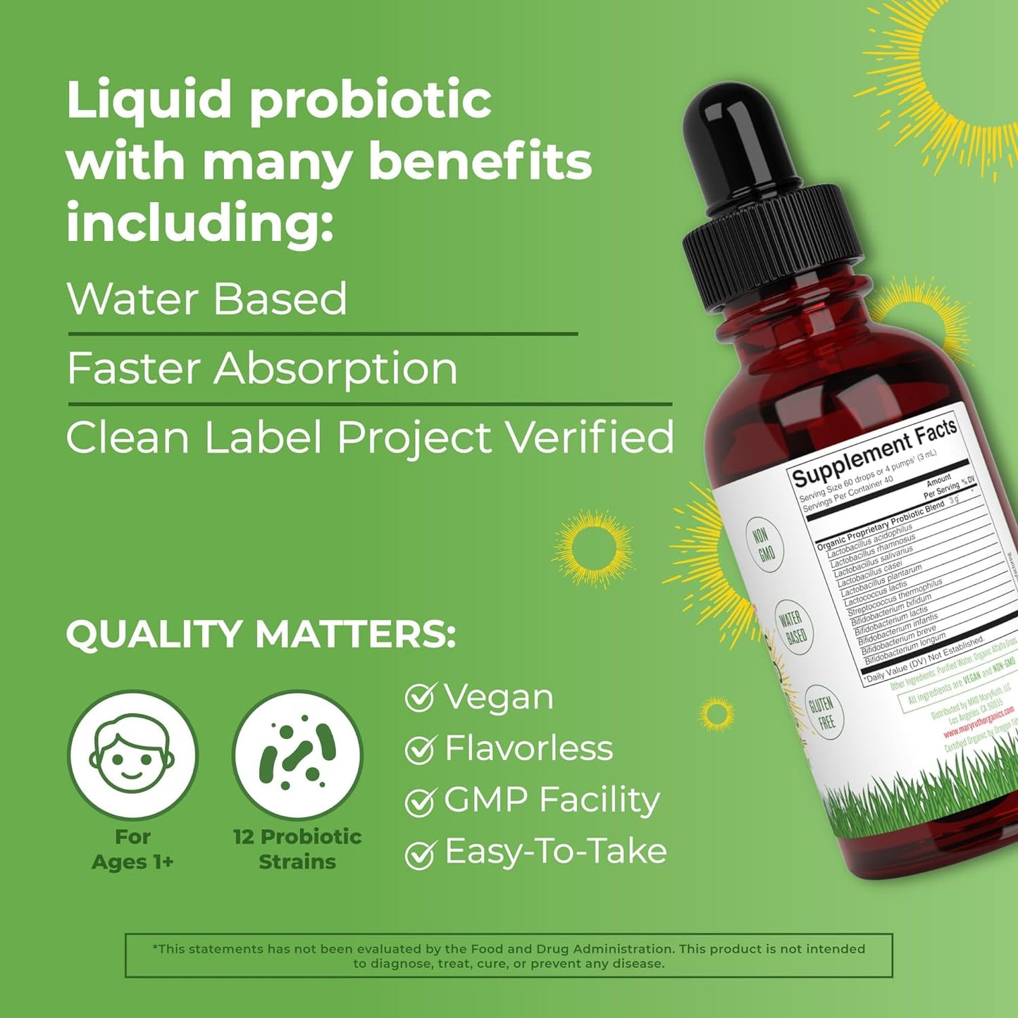 MaryRuth's USDA Organic Liquid Probiotics