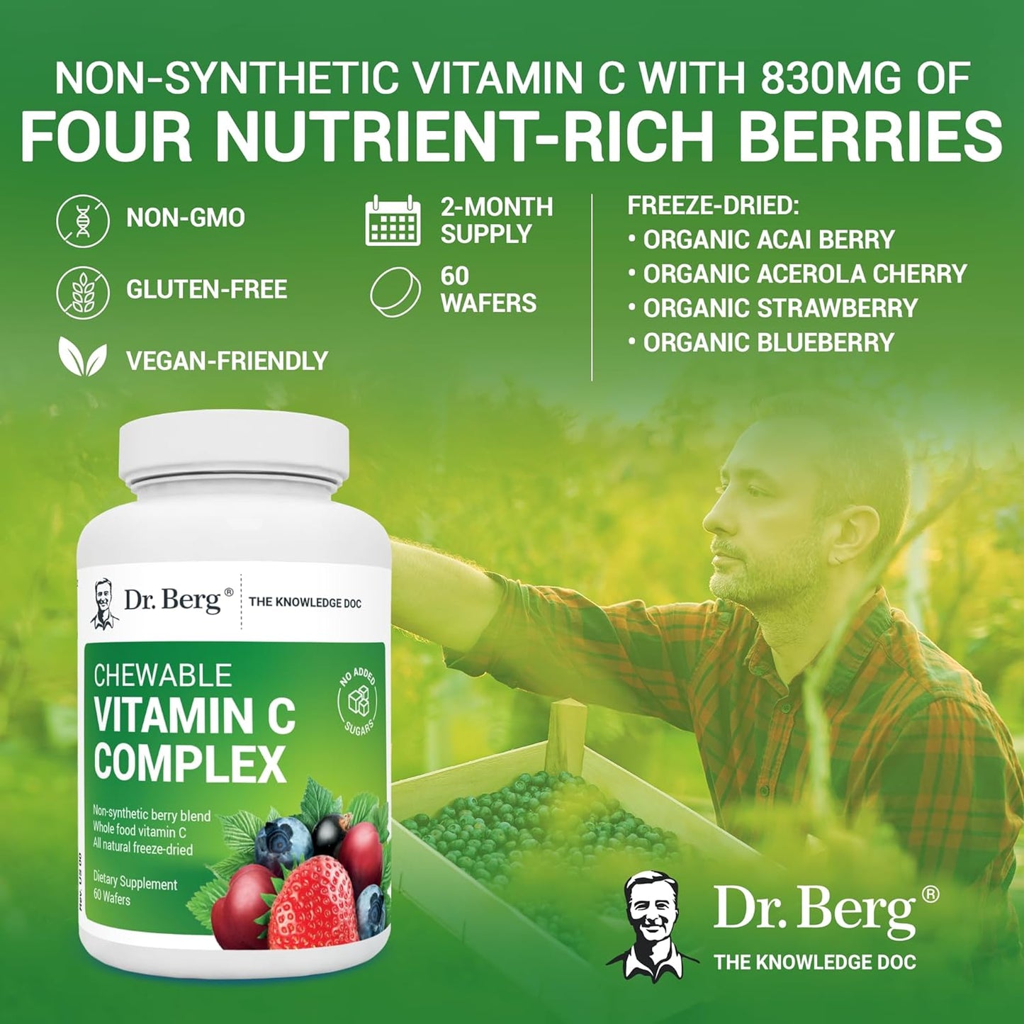 Dr. Berg's Vitamin C Complex 60 Chewable