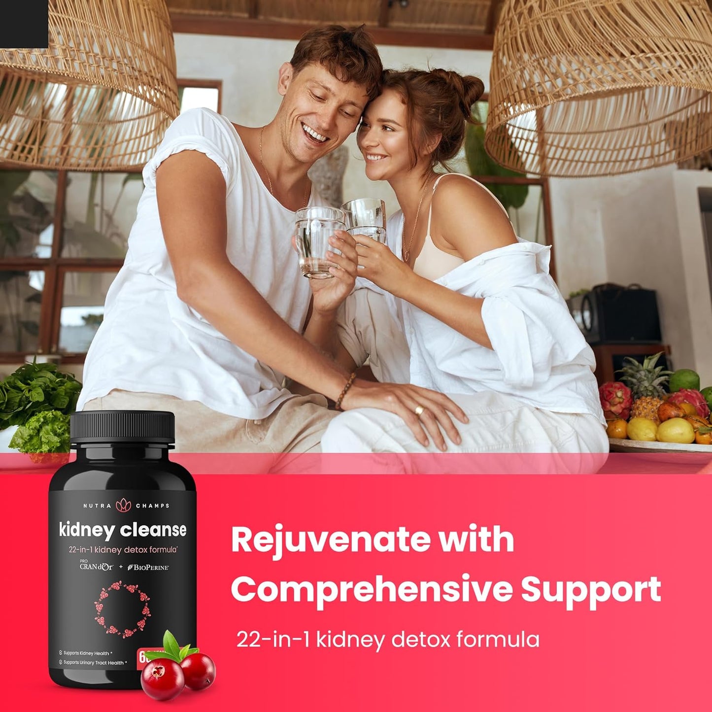 Kidney Cleanse Detox & Repair | 22-In-1 Kidney Health Supplement