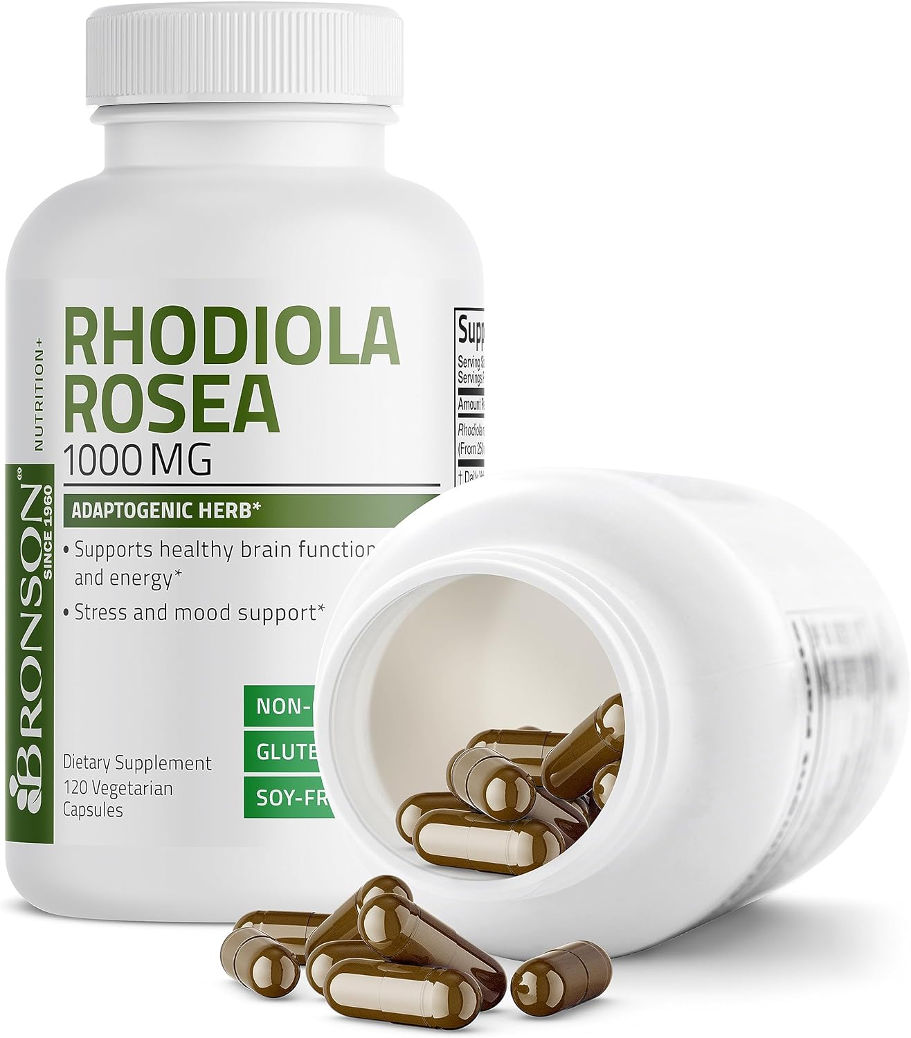 Bronson Rhodiola Rosea Supplement  120 Vegetarian Capsules