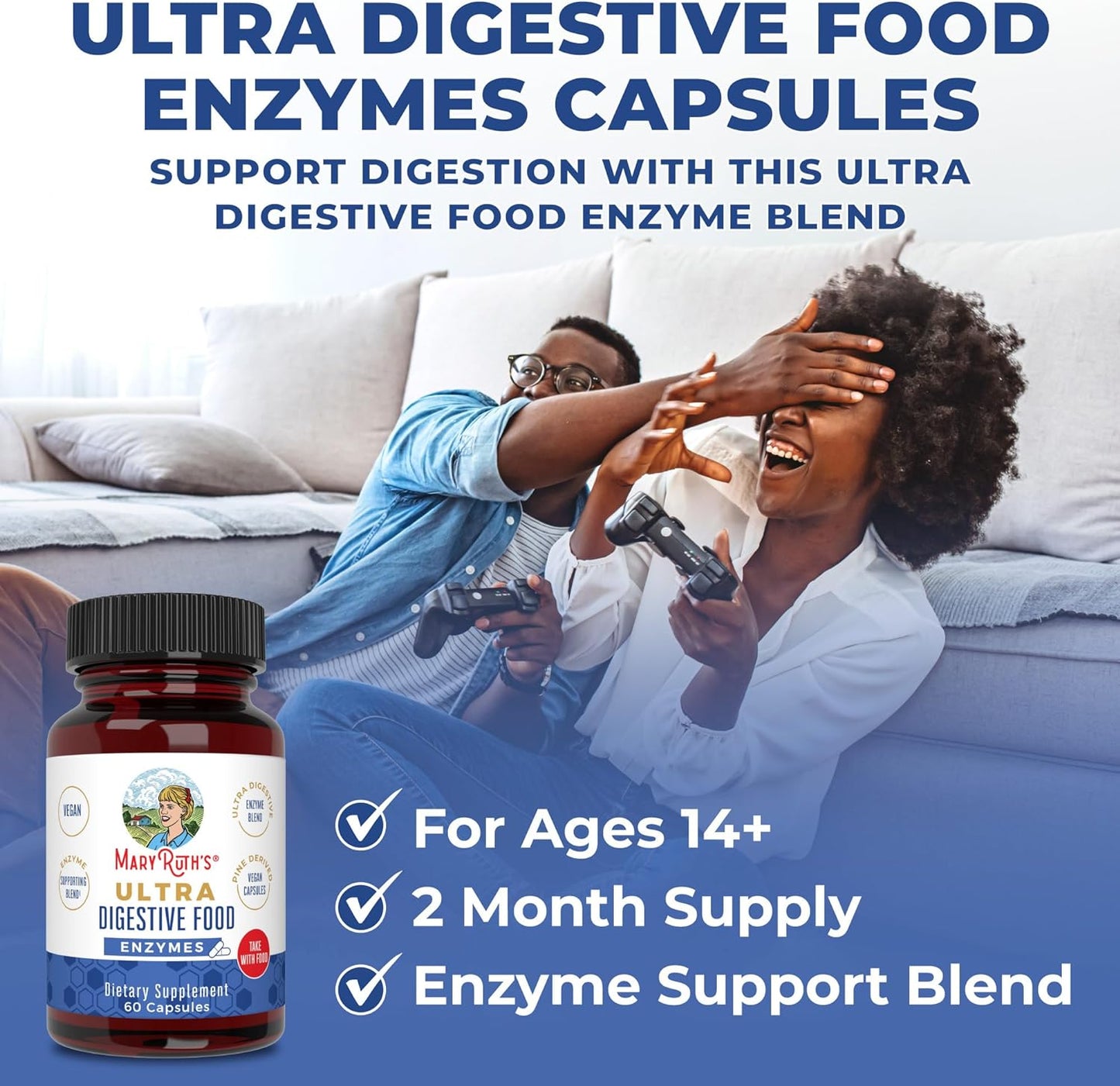 Ultra Digestive Enzymes Capsules 60 Count