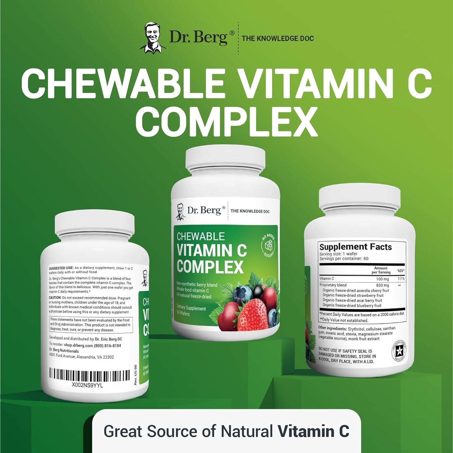 Dr. Berg's Vitamin C Complex 60 Chewable