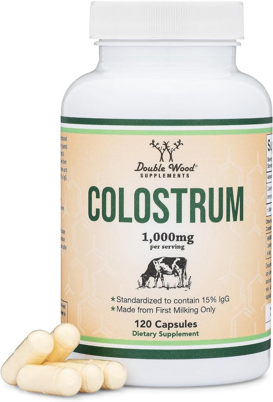 Colostrum Supplement 120 Capsules 1,000mg per Serving,