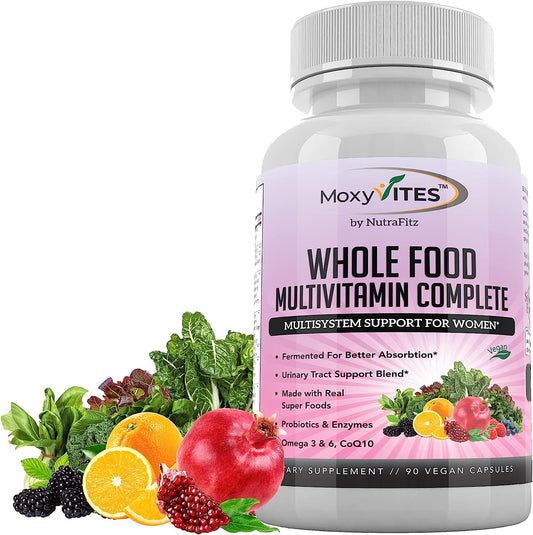 MoxyVites Daily Multivitamin for Women with Iron 90 Vegan Caps