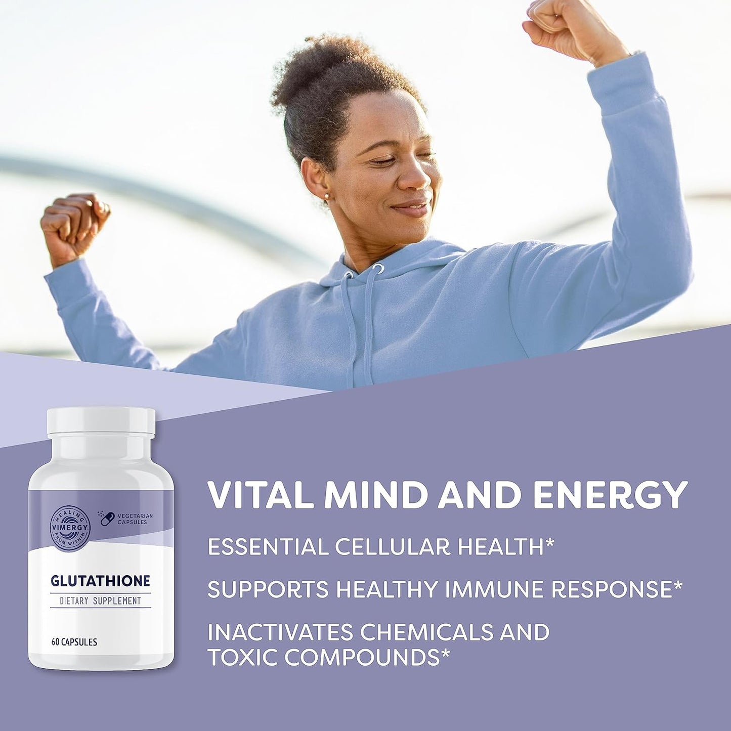 Vimergy Glutathione 60  Capsules  Natural Immune Supporting,Supplement