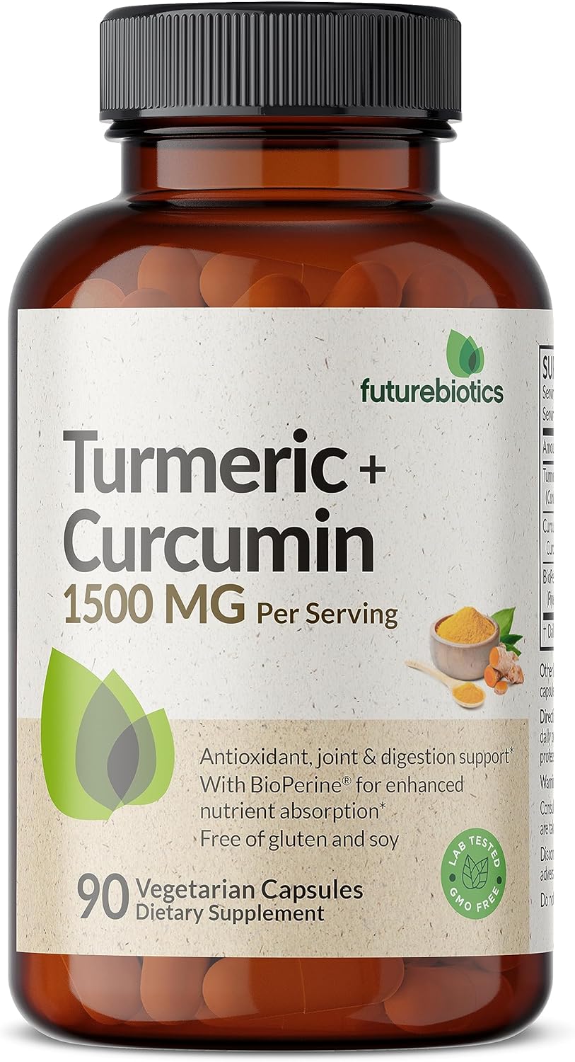 Futurebiotics Turmeric + Curcumin Antioxidant, 90 Vegetarian Capsules