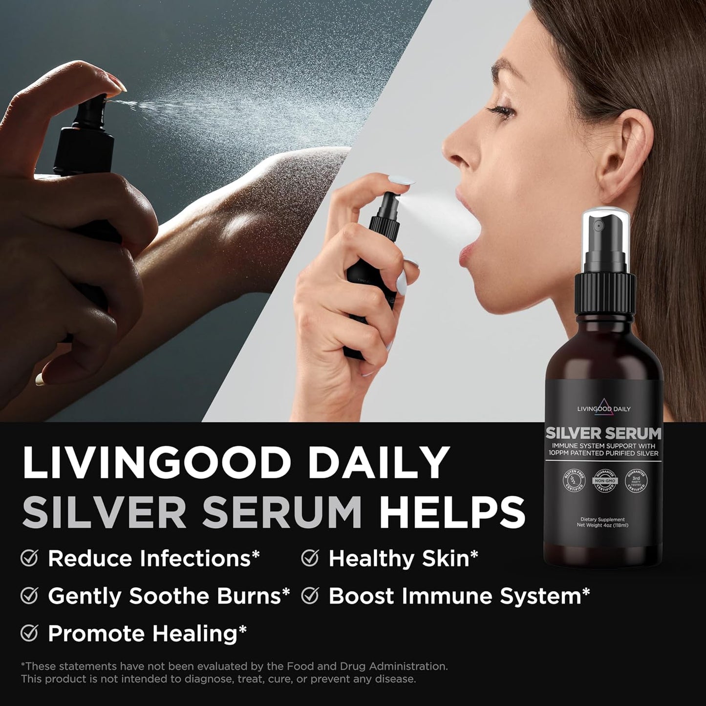 Livingood Daily Silver Serum, 4 fl oz