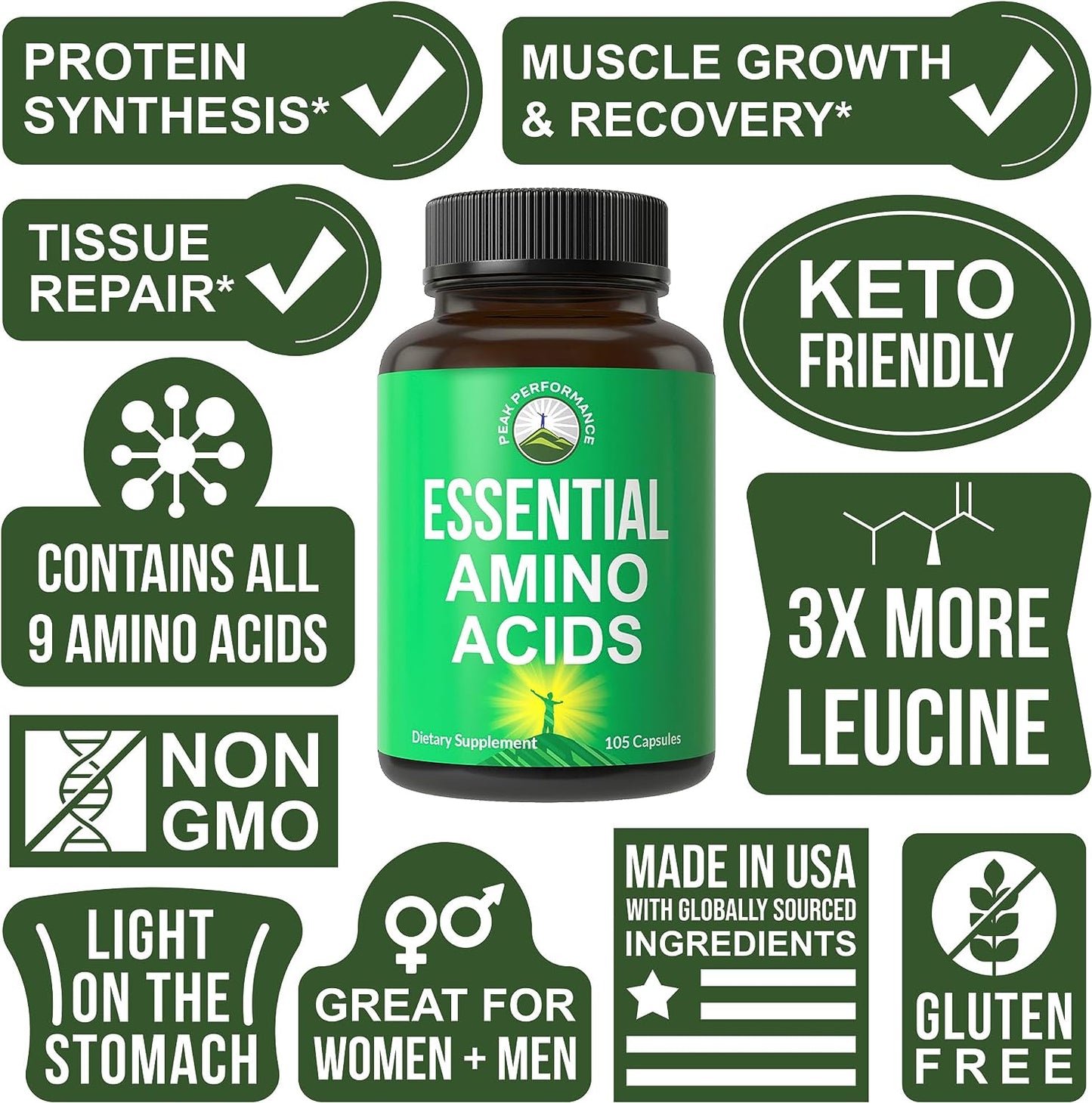 All 9 Essential Amino Acids Supplement