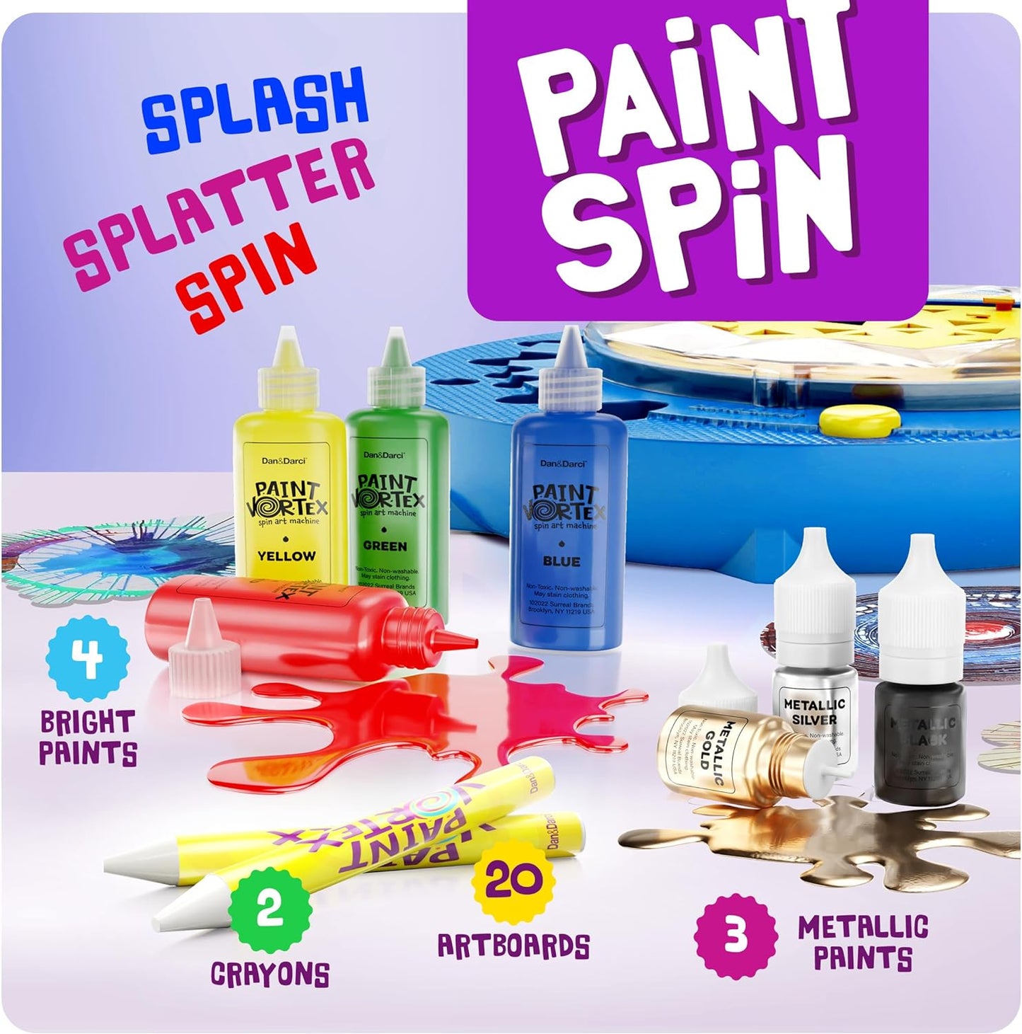 Dan&Darci Paint Spin Art Machine Kit for Kids