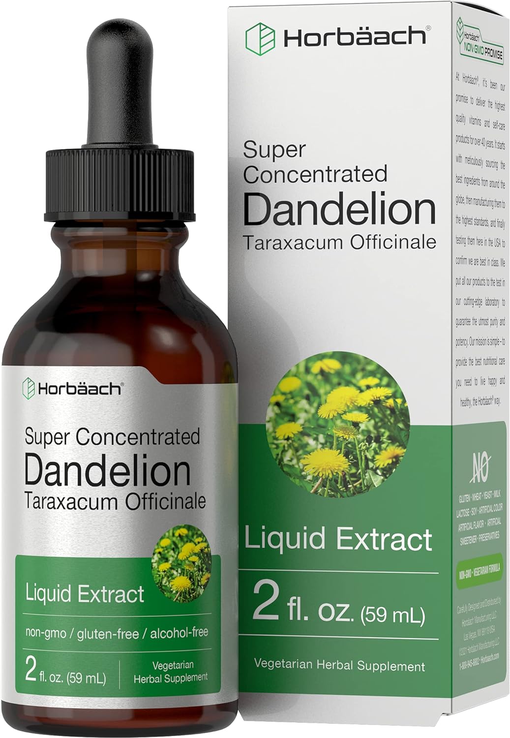 Dandelion Root Extract  Super Concentrated  Alcohol Free Liquid