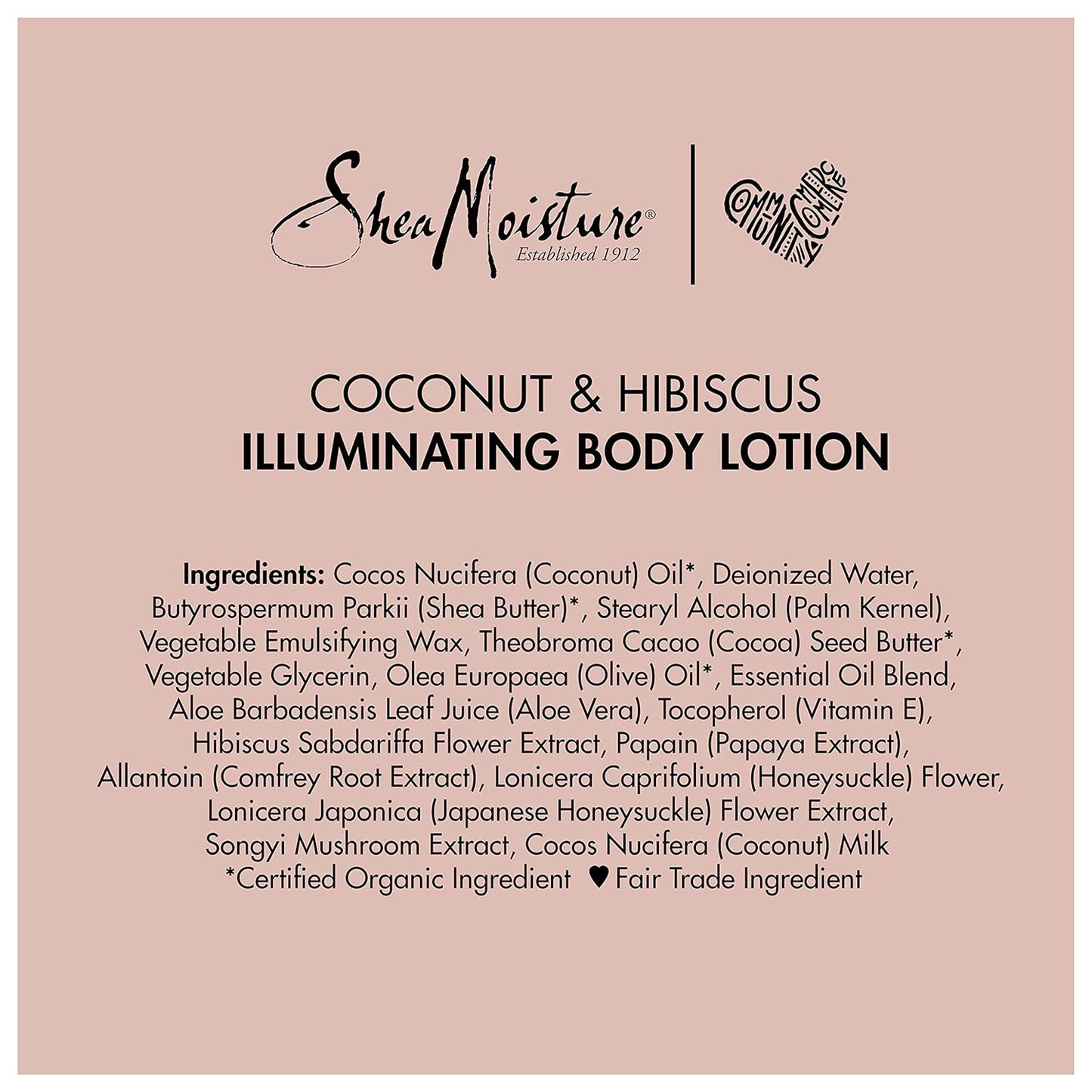 SheaMoisture Coconut Oil and Hibiscus Illuminating Body Lotion for Dull