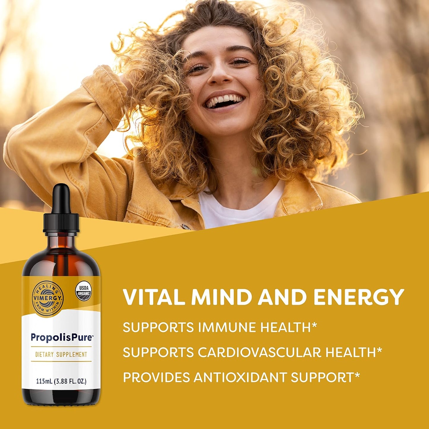 Vimergy PropolisPure ® – USDA Organic Propolis Liquid Extract