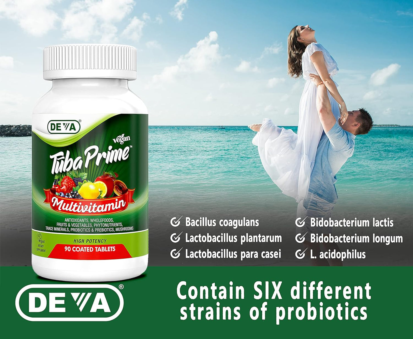 DEVA Tuba Prime Vegan Multivitamin 90 Tablets