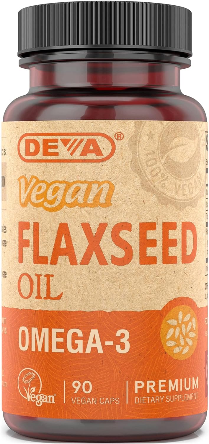 Deva Vegan Flaxseed Oil - 90 Vcaps