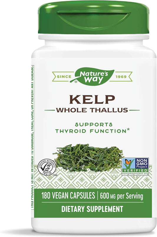 Nature's Way Kelp Supports Thyroid Function Vegan 180 Capsules