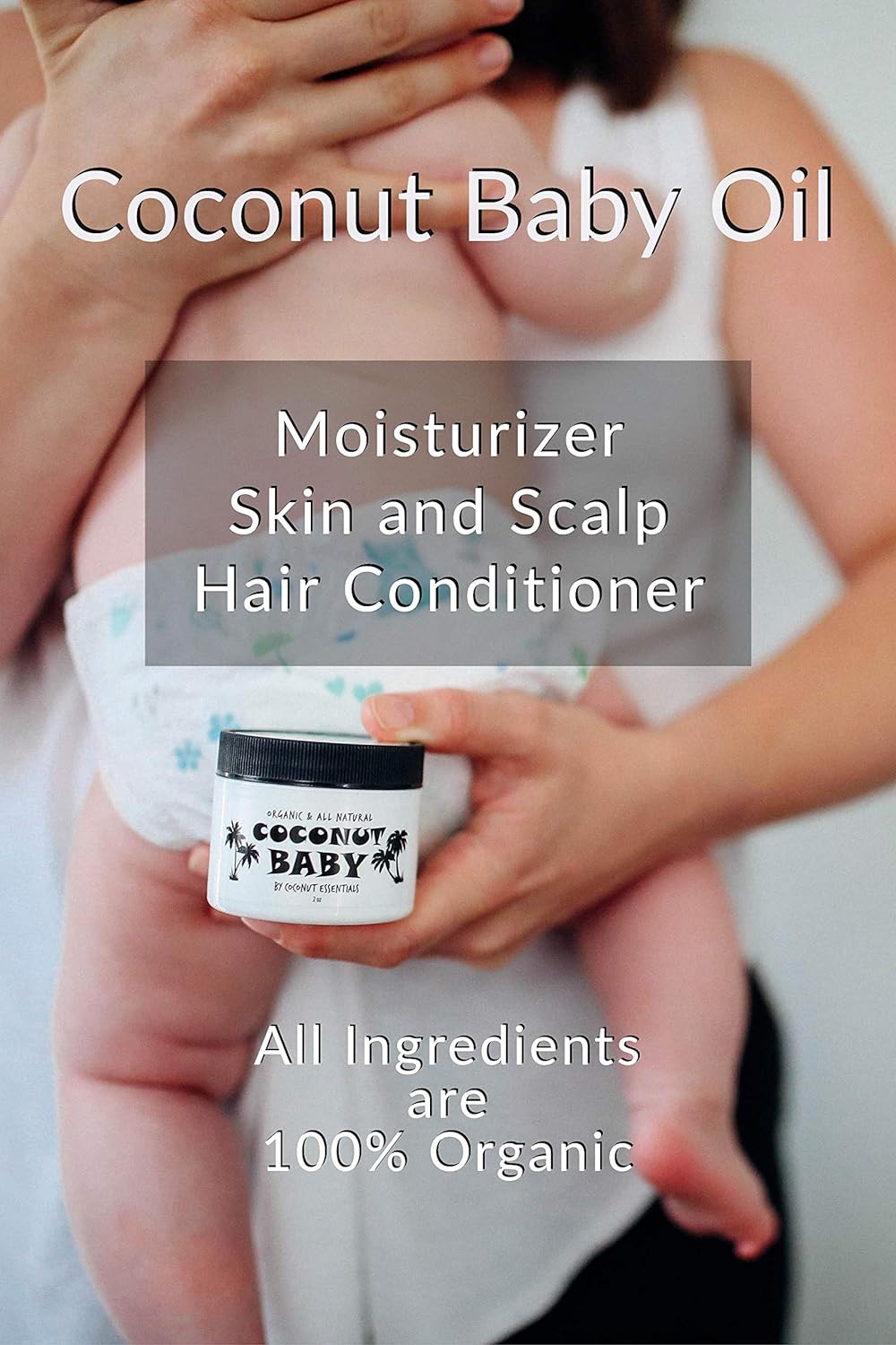 Coconut Essentials Coconut Baby Oil Organic Moisturizer